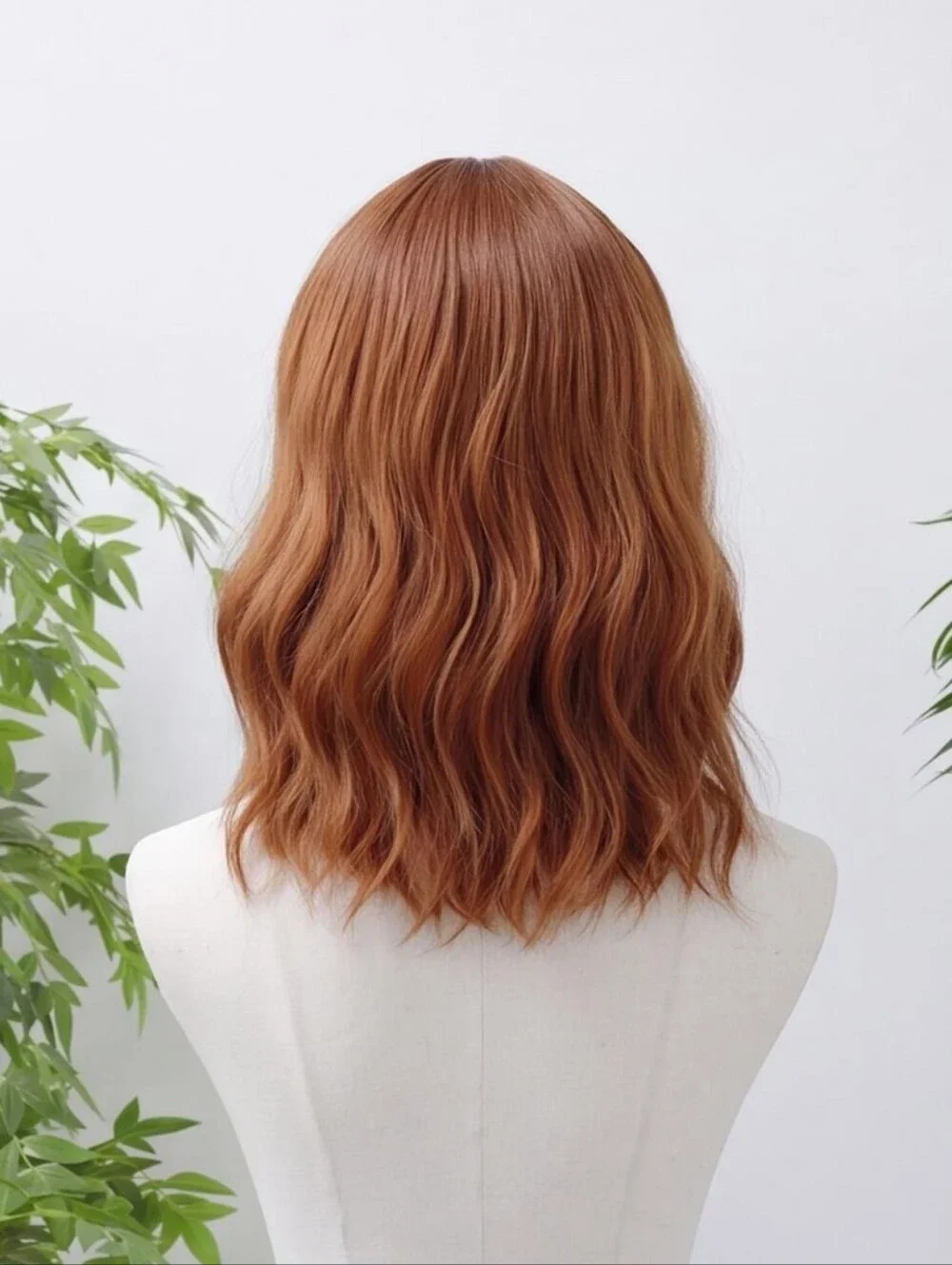 Copper Ginger Wavy Bob Wig